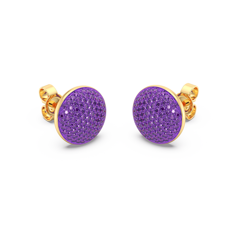 Sphere Studs in Purple