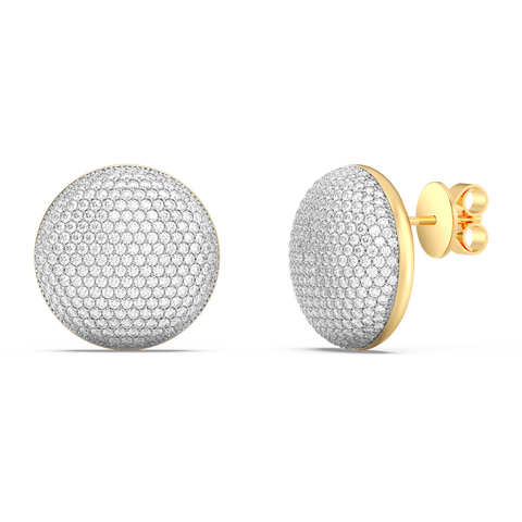 Sphere Studs in White