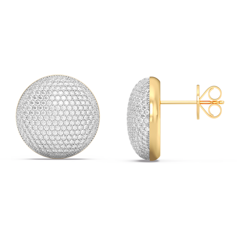 Sphere Studs in White