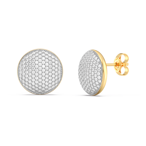 Sphere Studs in White