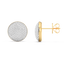 Sphere Studs in White