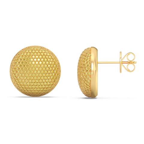 Sphere Studs in Yellow