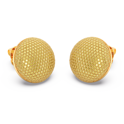Sphere Studs in Yellow