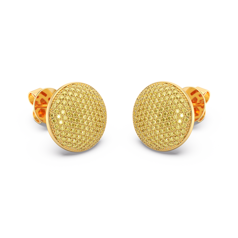 Sphere Studs in Yellow