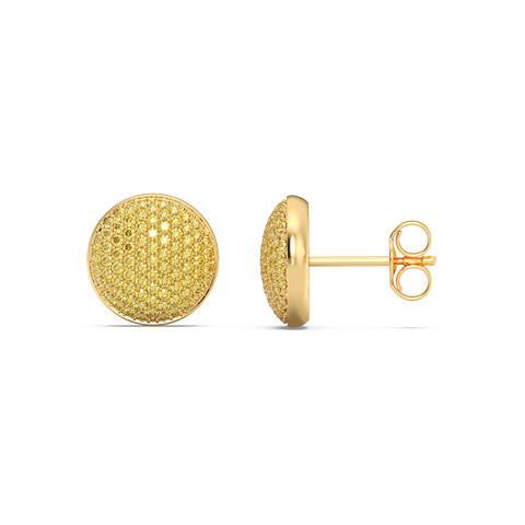 Sphere Studs in Yellow