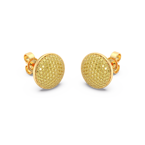 Sphere Studs in Yellow