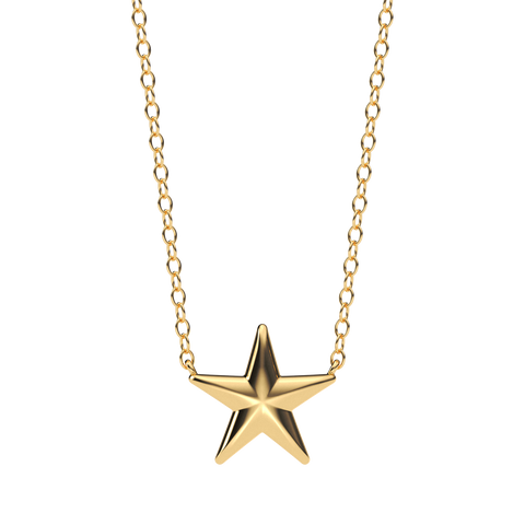 Star Pendant Necklace in Gold