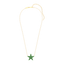 Star Pendant Necklace in Green