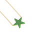 Star Pendant Necklace in Green