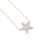 Star Pendant Necklace in White