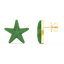 Star Studs in Green