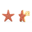Star Studs in Orange
