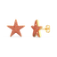 Star Studs in Orange