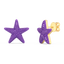 Star Studs in Purple
