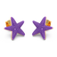 Star Studs in Purple