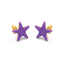 Star Studs in Purple