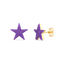 Star Studs in Purple
