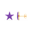 Star Studs in Purple