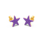 Star Studs in Purple