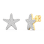 Star Studs in White
