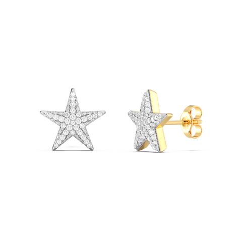 Star Studs in White
