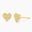 All Heart Flat Stud Earrings