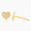 All Heart Flat Stud Earrings