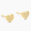 All Heart Flat Stud Earrings