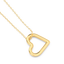 Whole Heart Pendant Necklace in Gold