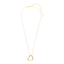 Whole Heart Pendant Necklace in Gold