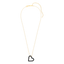 Whole Heart Pendant Necklace in Black