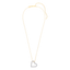 Whole Heart Pendant Necklace in White