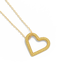 Whole Heart Pendant Necklace in Yellow