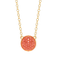 Sphere Pendant Necklace in Orange