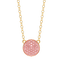 Sphere Pendant Necklace in Pink