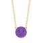 Sphere Pendant Necklace in Violet